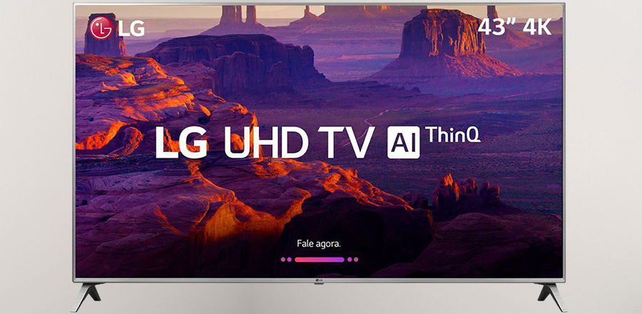smart TV 4K Ultra HD LG LED 43 polegadas 43UK6510PSF